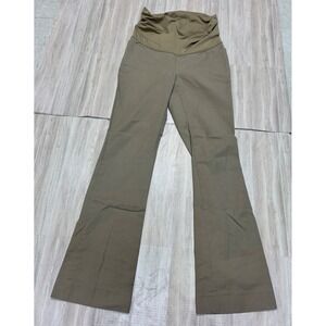 Gap Maternity Khaki Bootcut Pants Bella Band Stretch Size 0 Regular